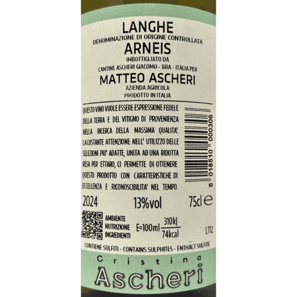 Arneis Langhe Cristina Ascheri DOC...