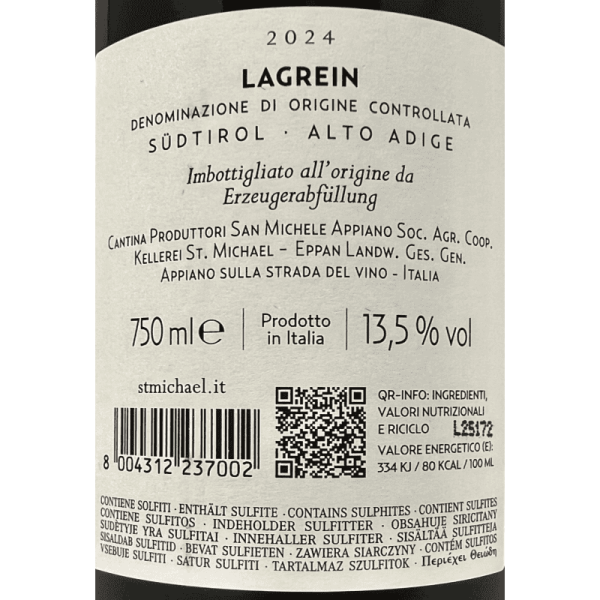 Lagrein Alto Adige DOC 2024 - St....