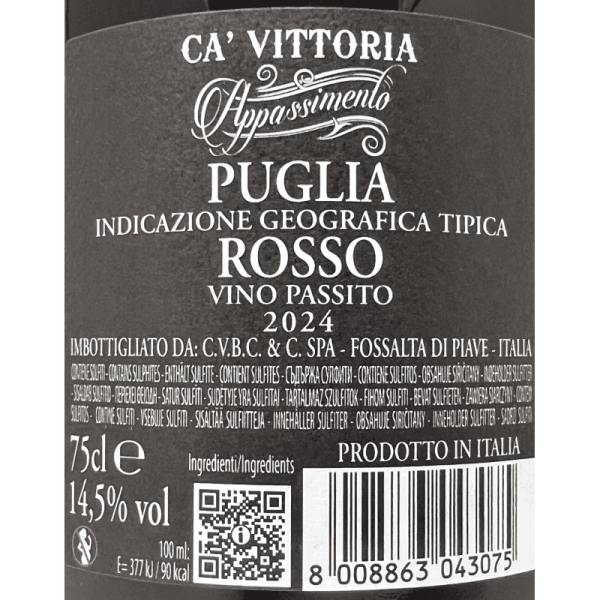 Appassimento Rosso Puglia IGT 2024 -...