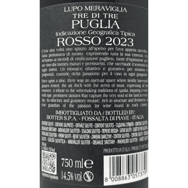Tre di Tre Rosso Puglia IGT 2023 -...