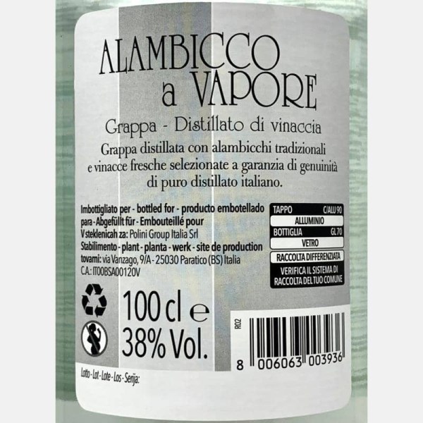 Grappa Alambicco a Vapore 1L