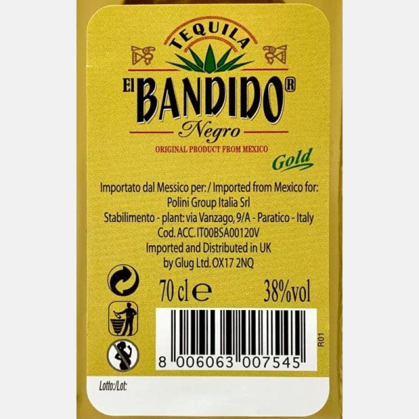 El Bandido Gold Premium Tequila 0,7L