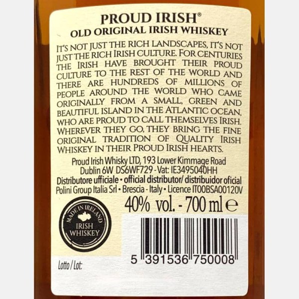 Proud Old Original Irish Whiskey 0,7L