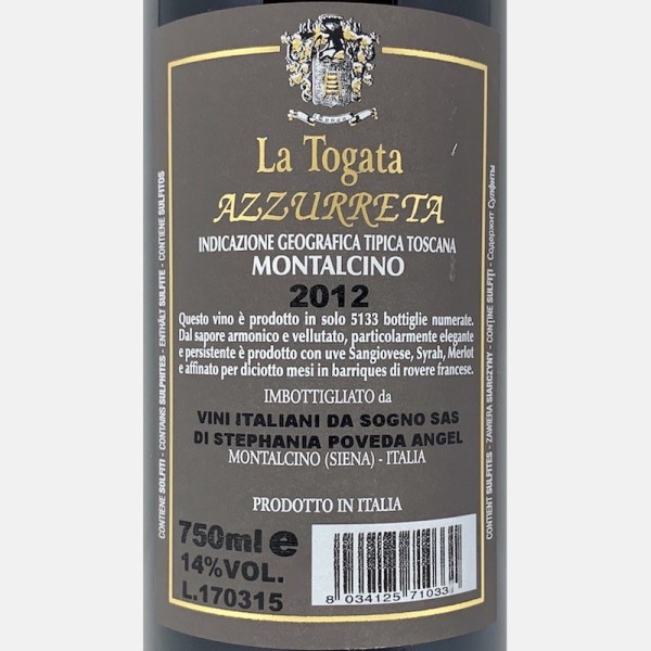 Azzurreta Rosso Toscana IGT 2012 - La...
