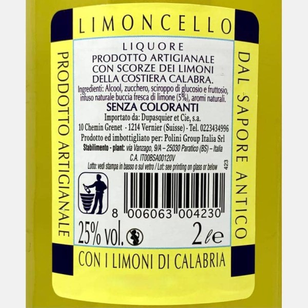 Limoncello Sapore Antico Costiera...
