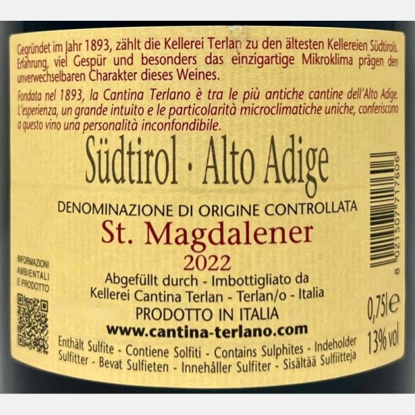 St. Magdalener Alto Adige DOC 2022 -...