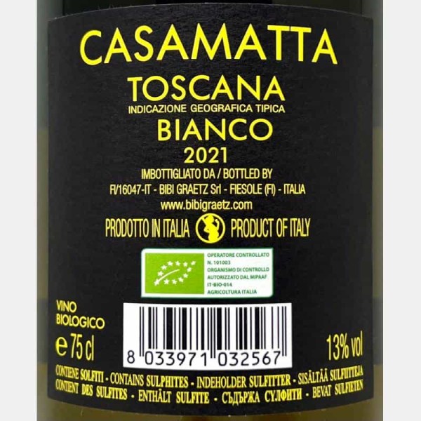 Casamatta Bianco Toscana IGT 2021 Bio...
