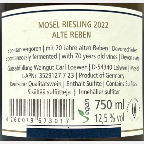 Riesling Alte Reben 2022 - Carl Loewen