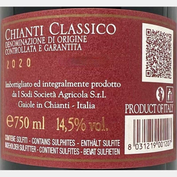 Chianti Classico DOCG 2020 - I Sodi