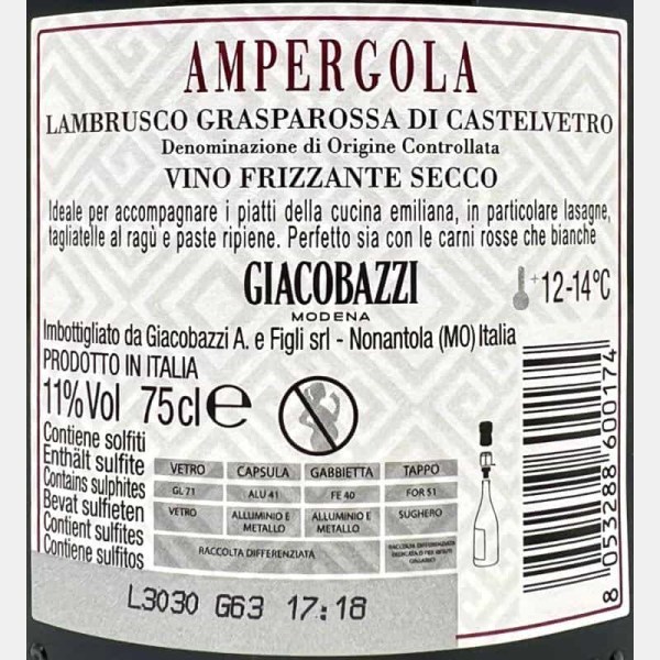 Lambrusco Grasparossa di Castelvetro...