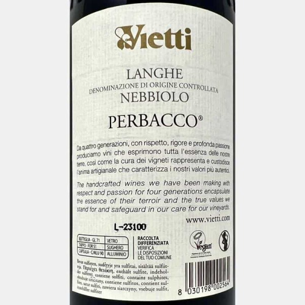 Nebbiolo Perbacco Langhe DOC 2021 -...