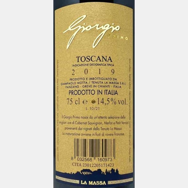 Giorgio Primo Rosso Toscana IGT 2019...