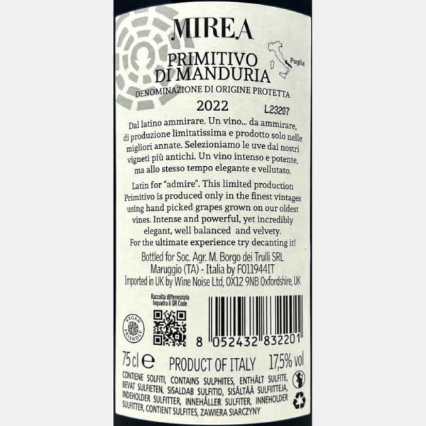 Primitivo di Manduria Mirea DOC 2022...
