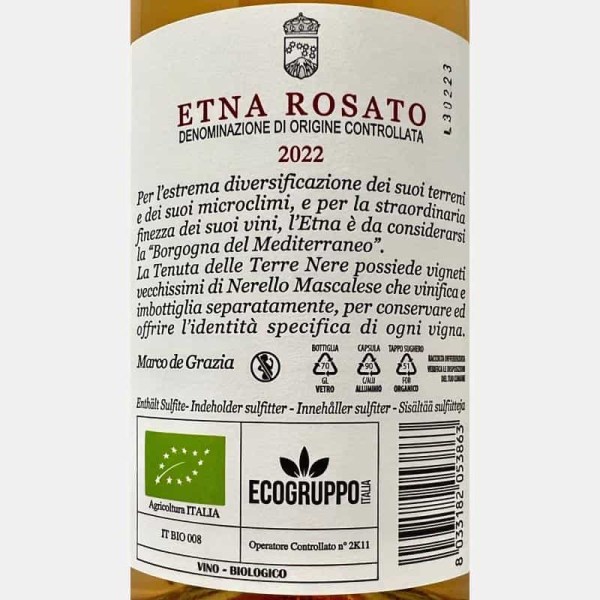 Etna Rosato Sicilia DOC 2022 Bio -...