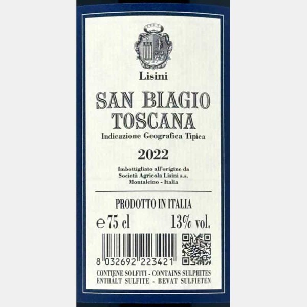 San Biagio Rosso Toscano IGT 2022 -...