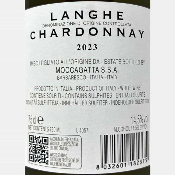 Chardonnay Langhe DOC 2023 - Moccagatta