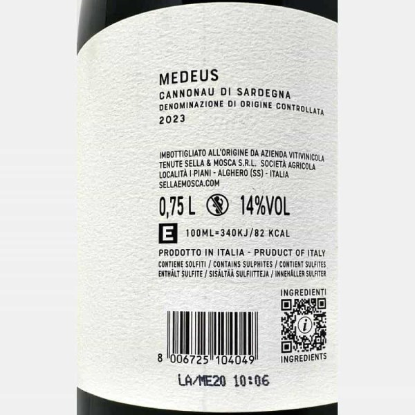 Cannonau di Sardegna Medeus DOC 2023...