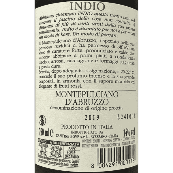 Montepulciano d'Abruzzo Indio DOC...