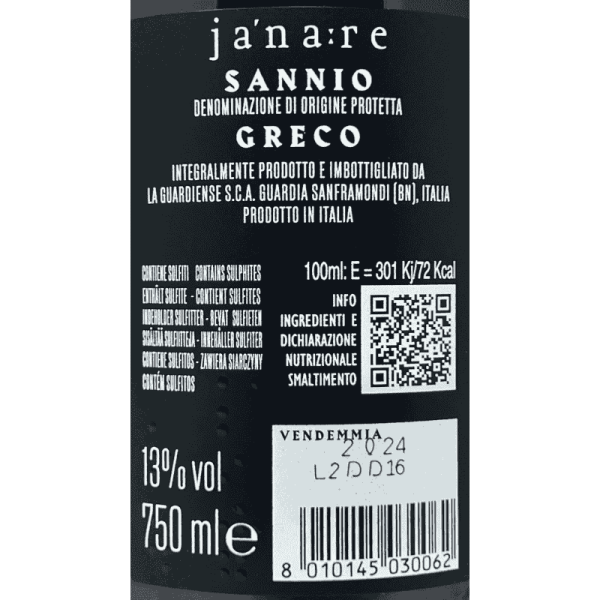 Greco Janare Sannio DOP 2024 - La...