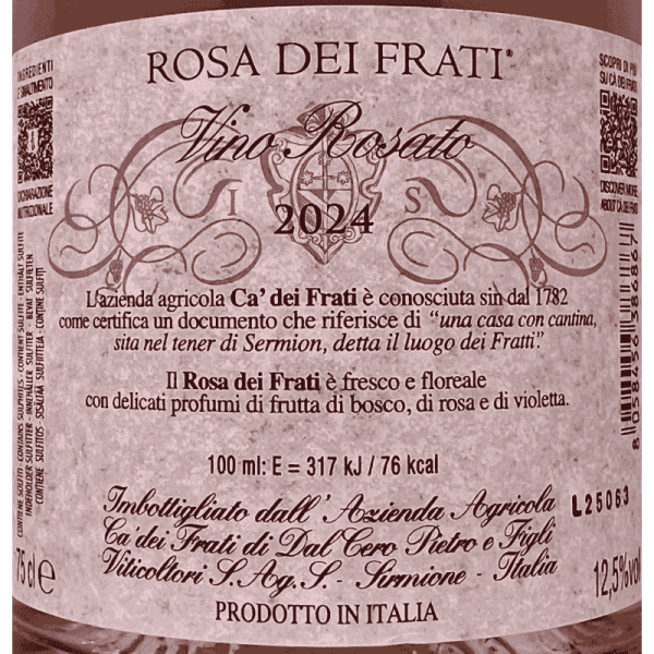 Rosa dei Frati Vino Rosato VdT 2024 -...