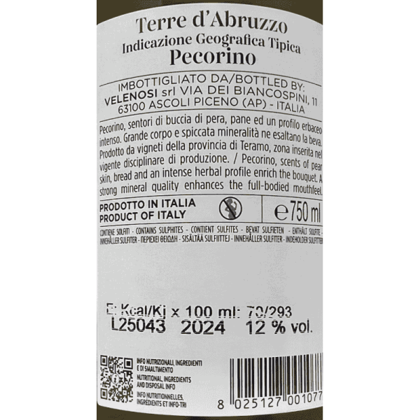 Pecorino Colli Aprutini Prope IGT...