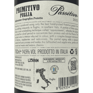 Appassimento Primitivo Passitivo Puglia IGP 2022 - Paolo Leo